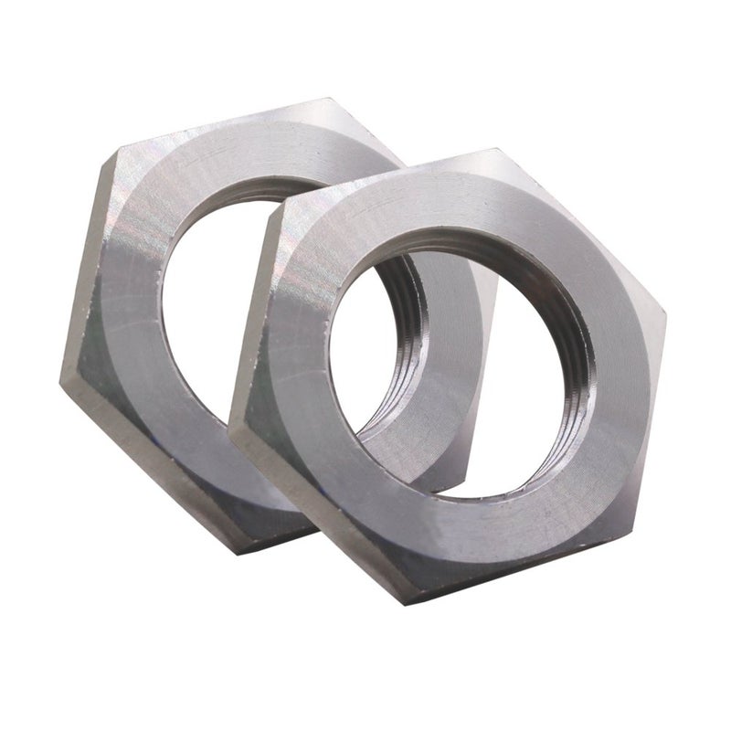 DERNORD Cast Pipe Fitting Stainless Steel 304 Hex Locknut 3/4 Inch NPT Female (Pack of 2) - Image 1